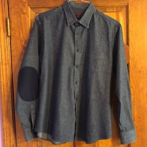 Untucked Long Sleeve Denim Shirt